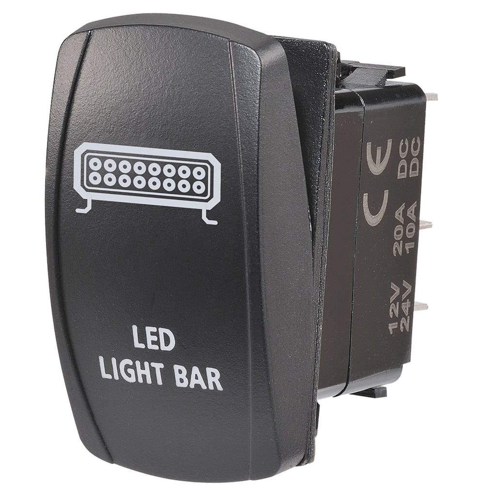 12/24V OFF/ON LED ILLUMINATED SEALED ROCKER SWITCH - 63224BL