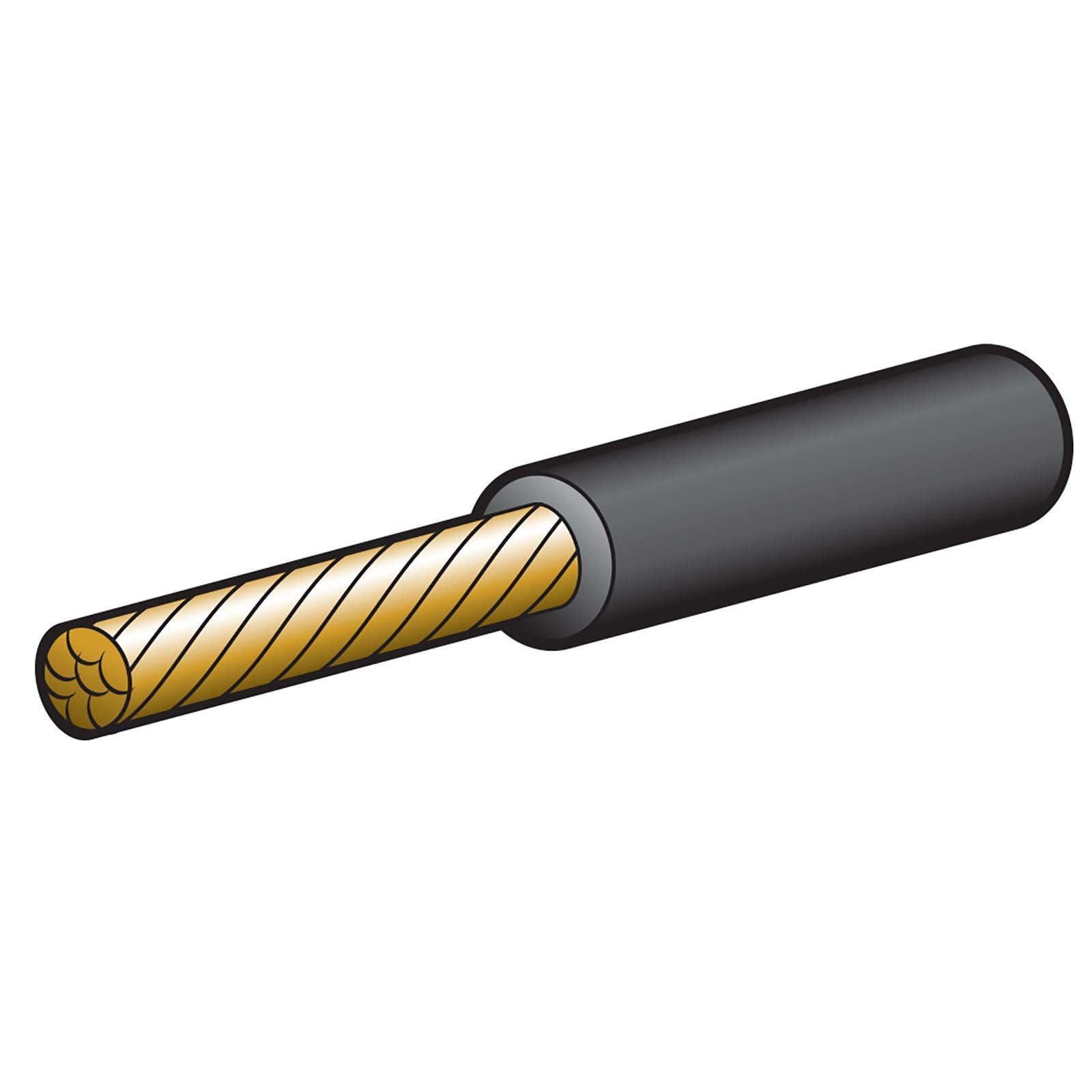 50A 6MM BLACK SINGLE CORE CABLE (30M) - 5816-30BK