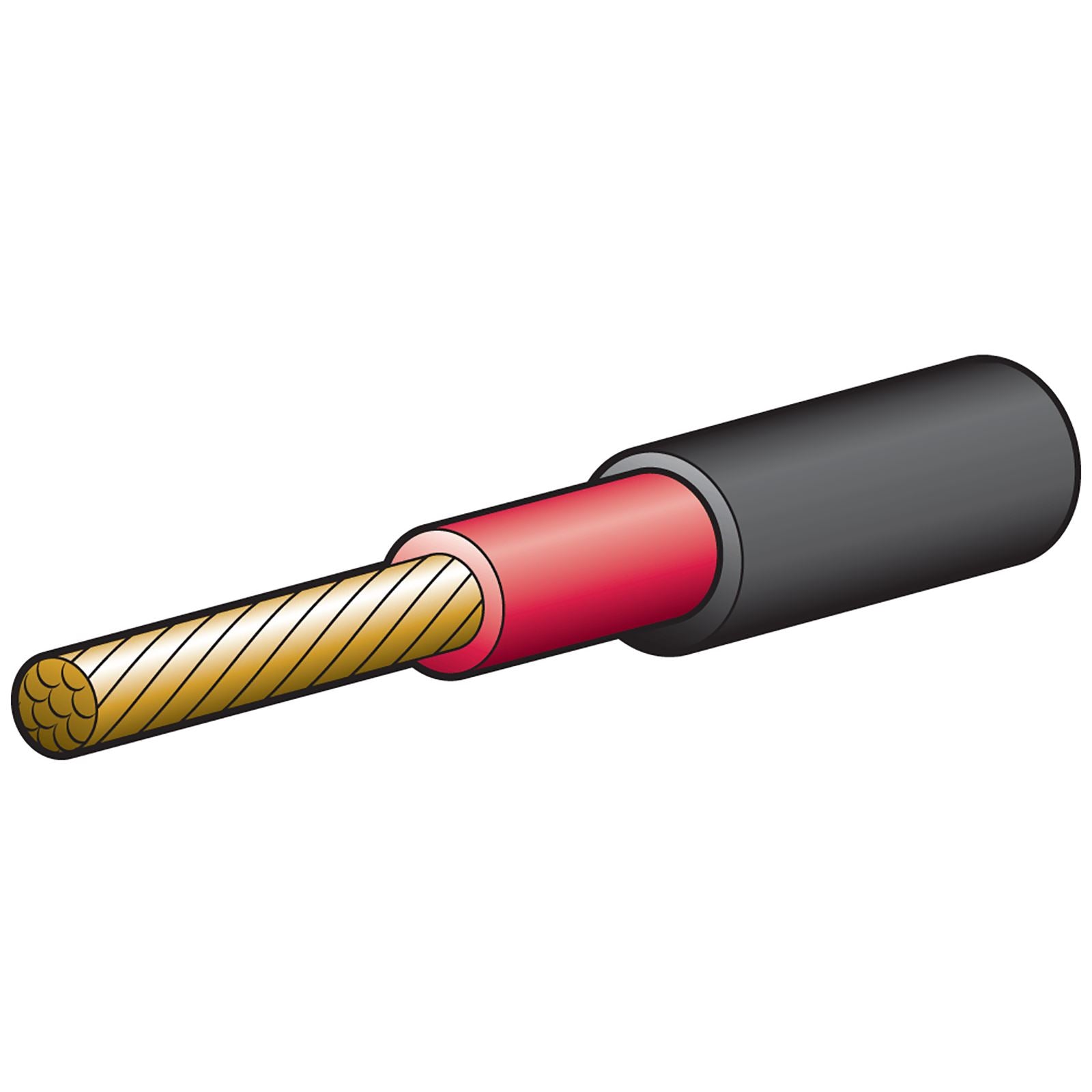 15A 4MM SINGLE CORE DOUBLE INSULATED CABLE RED - 5814-100DI