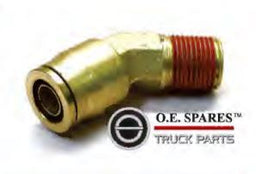 MALE 45 DEG ELBOW CONNECTOR- 1/2 TUBE X 1/4 THREAD - NFP117-8-4