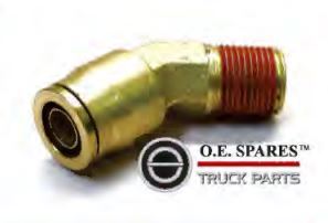MALE 45 DEG ELBOW CONNECTOR- 1/2 TUBE X 1/4 THREAD - NFP117-8-4