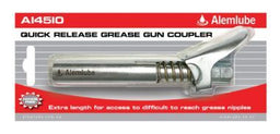 EXTRA LONG QUICK RELEASE GREASE GUN COUPLER, 135MM - A14510