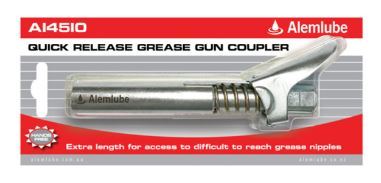 EXTRA LONG QUICK RELEASE GREASE GUN COUPLER, 135MM - A14510
