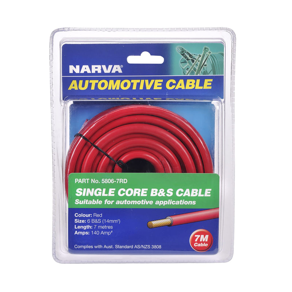 140A RED 6 B&S CABLE (7M) - 5806-7RD