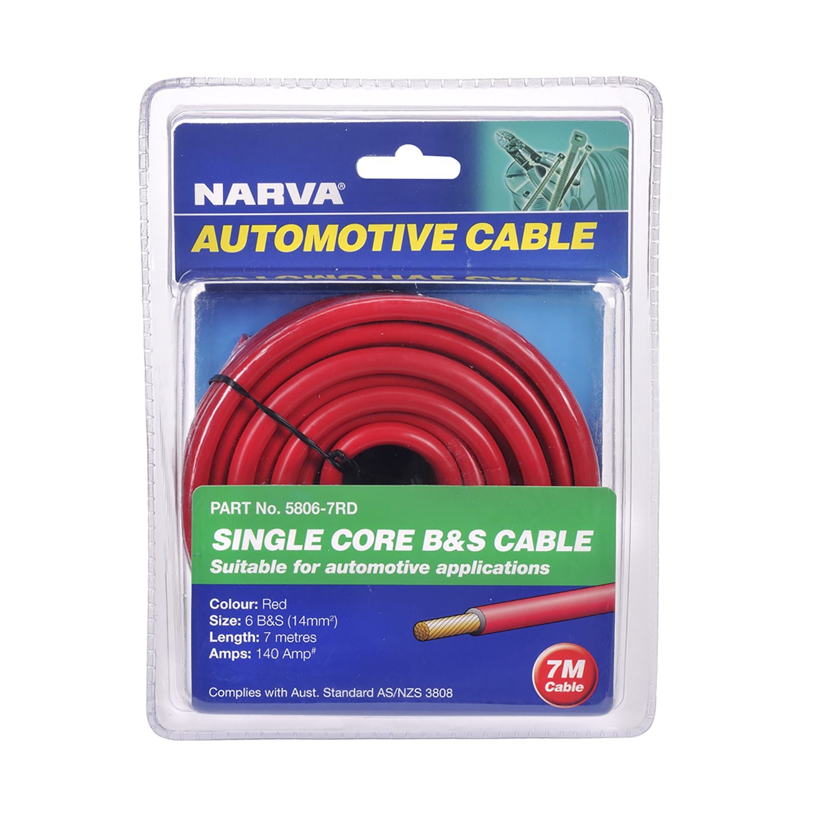 140A RED 6 B&S CABLE (7M) - 5806-7RD