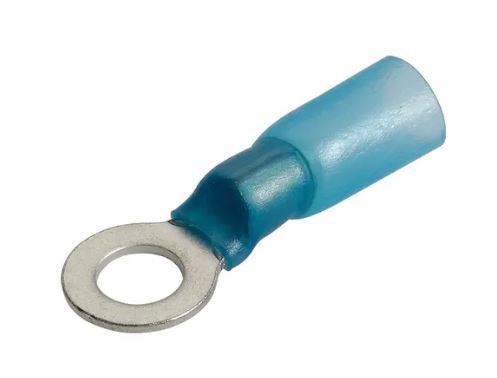 5MM ADHESIVE LINED RING TERMINL BLUE 3/16" DIAMETR - 56364BL