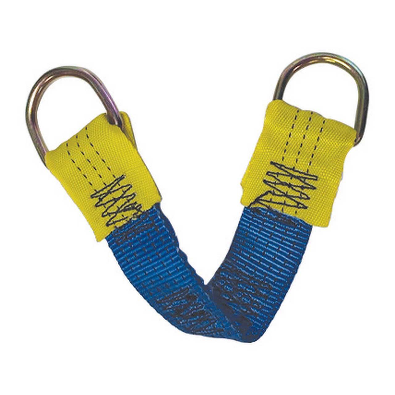 AXLE STRAP 460MM METAL D RING BLUE/YELLOW - ANC54028-QD