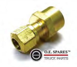 FEMALE CONNECTOR - 3/8 TUBE X 3/8 NPTF CONNECTOR - NF1466-6-6