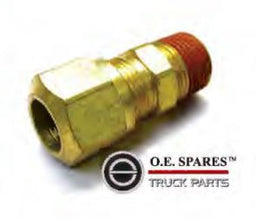 MALE CONNECTOR - 3/8 TUBE X 3/8 NPT CONNECTOR - NF1468-6-6