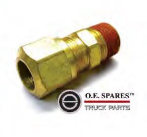 MALE CONNECTOR - 1/2 TUBE X 3/8 NPT CONNECTOR - NF1468-8-6