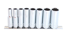 SOCKET RAIL - 3/8DR DEEP 12PT 8PC SAE - SP20241