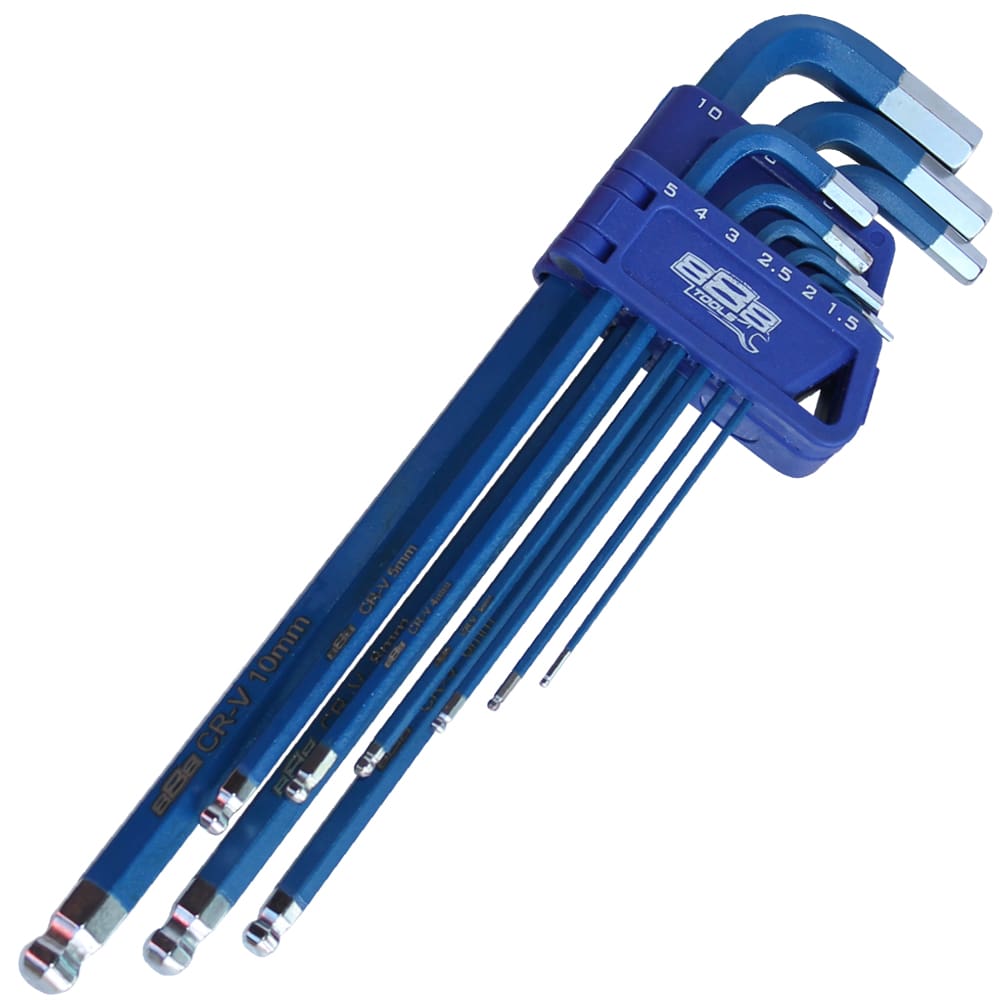 KEY SET - METRIC HEX LONG BALL DRIVE 9PC - T834511