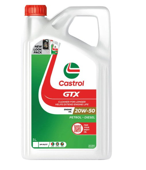 CASTROL GTX ENGINE OIL 20W-50   5L     AU - CAS3413901
