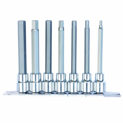 SOCKET RAIL - 3/8" DR 100MM SPLINE BIT 7PC SET - SP20544