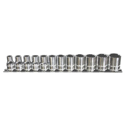 SOCKET RAIL 1/2DR 12PT 12PC METRIC - SP20330