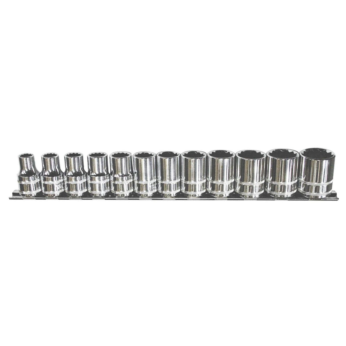 SOCKET RAIL 1/2DR 12PT 12PC METRIC - SP20330