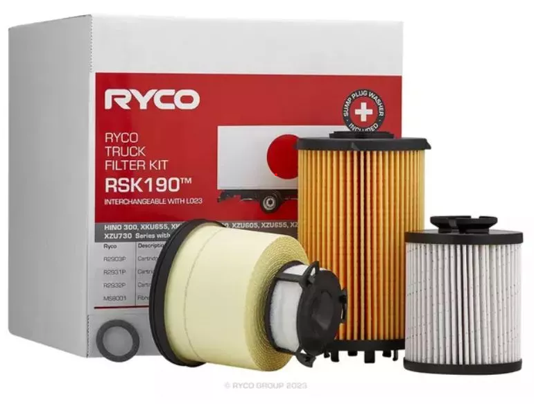 FILTER KIT HINO 300 NO4C 07/2020> XKU ZXU SERIES - RSK190