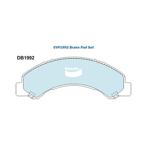 BRAKE PADS CVP1992PTHD ISUZU N SERIES / HINO 300 D - 240016896