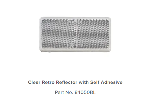 CLEAR REFLECTOR  (C) 94 X 44 ADHESIVE BL (2) - 84050BL