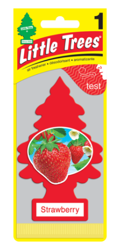 SMELLY TREE STRAWBERRY AIR FRESHENER - SYTREE-STRAWBERRY