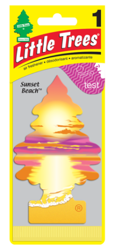 SMELLY TREE SUNSET BEACH AIR FRESHENER - SYTREE-SUNSETBEACH