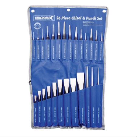 PUNCH & CHISEL SET 26 PIECE KINCROME - 7105