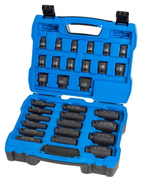 STANDARD & DEEP IMPACT SOCKET SET 30 PC 1/2" DRIVE - K2097