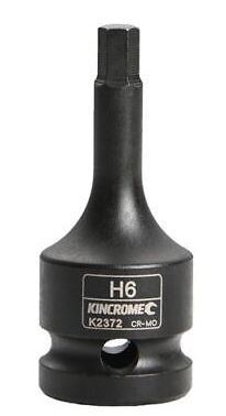 HEX IMPACT SOCKET 6MM X 60MM 1/2" DRIVE - K2372