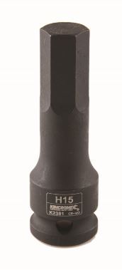 HEX IMPACT SOCKET 15MM X 78MM 1/2" DRIVE - K2381