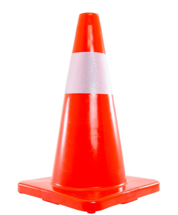 TRAFFIC CONE 450MM REFLECTIVE TAPE - RIBSC45