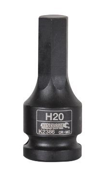HEX IMPACT SOCKET 20MM X 78MM 1/2" DRIVE - K2386