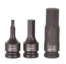 HEX IMPACT SOCKET 1/4" X 60MM 1/2" DRIVE - K2391