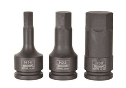 HEX IMPACT SOCKET 24MM X 100MM 3/4" DRIVE - K2545