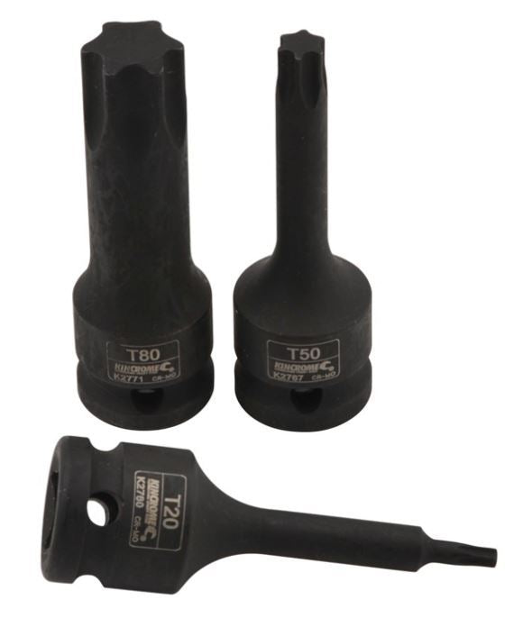 KINCROME T40 X 78MM 1/2" DRIVE TORX IMPACT SOCKET - K2764