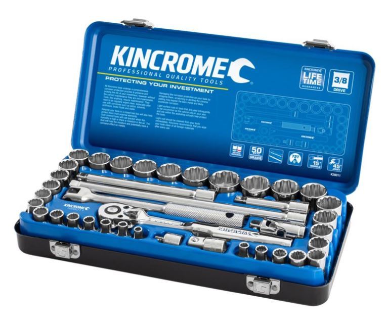 SOCKET SET 39 PIECE 3/8" DRIVE - METRIC & IMPERIAL - K28011