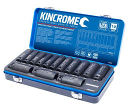 DEEP IMPACT SOCKET SET 14 PCE 1/2" DRIVE- IMPERIAL - K28207