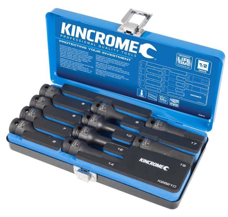 IMPACT HEX SKTSET 1/2D 10P-MET - K28210