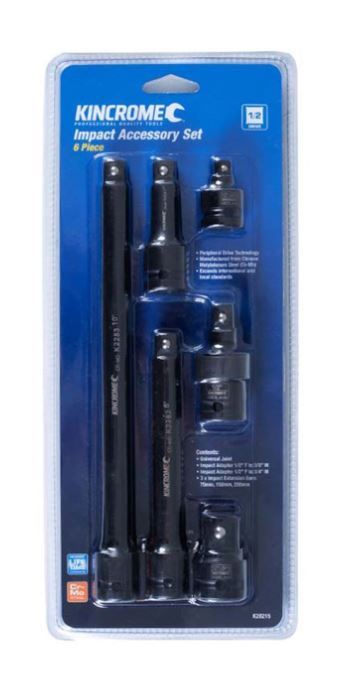 IMPACT ACCESSORY SET 1/2" DRIVE - 6 PIECE - K28215