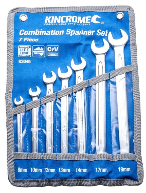 COMBINATION SPANNER SET 7 PIECE - METRIC - K3045