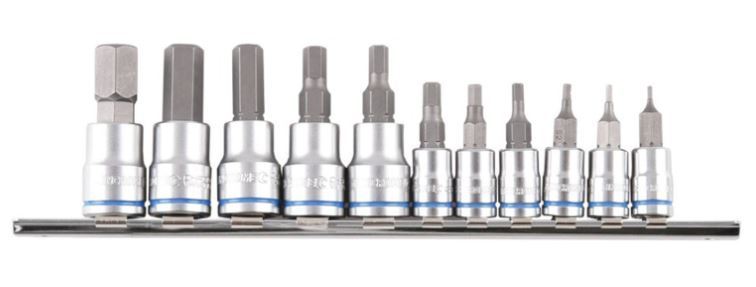 HEX SOCKET SET SHORT SERIES 11 PCE 1/4 & 3/8 DRIVE - K5023