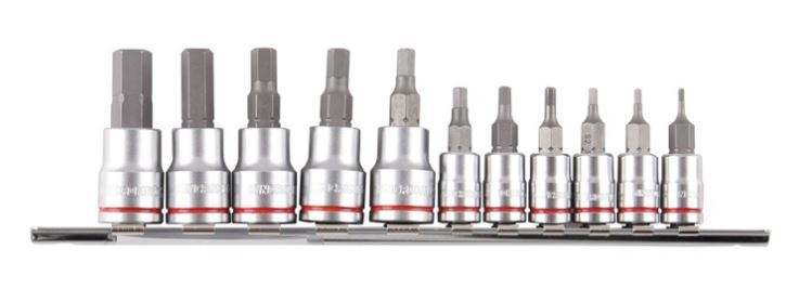 HEX SOCKET SET SHORT SERIES 11 PCE 1/4 & 3/8 DRIVE - K5024