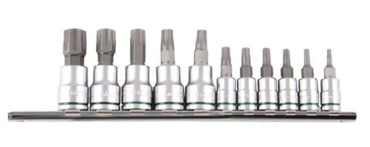TORX SOCKET SET SHORT SERIES 11PC 1/4 & 3/8" DRIVE - K5025