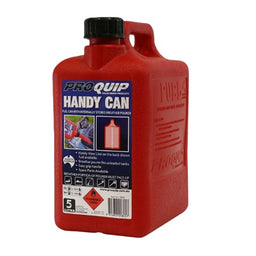 JERRY CAN 5 LTR PETROL PLASTIC RED PROQUIP - 0957