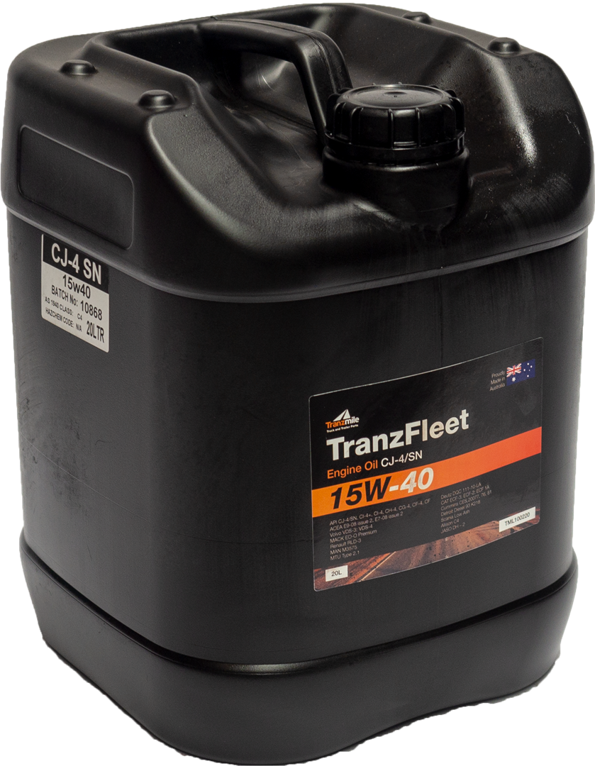 TRANZFLEET 15W-40 CJ-4 HDDO ENGINE OIL 20L - TML100220