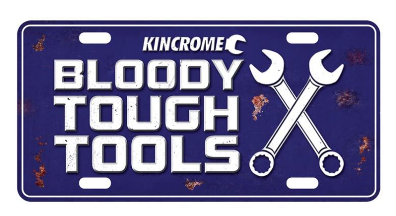 RETRO SIGN BLOODY TOUGH TOOLS - SIGN26