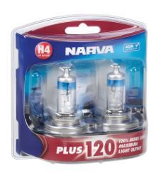 12V H4 60/55W PLUS 120 HALOGEN HEADLIGHT GLOBES(2) - 48362BL2