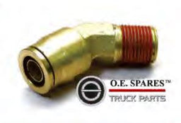 MALE 45 DEG ELBOW CONNECTOR- 1/2 TUBE X 1/4 THREAD - NFP117-8-4