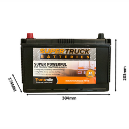 SUPERTRUCK MAINTENANCE FREE BATTERY 810CCA +LHS - TMMF95D31R