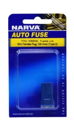 100 AMP PURPLE MINI FML FUSIBLE LINKS- PLUG IN (1) - 53690BL