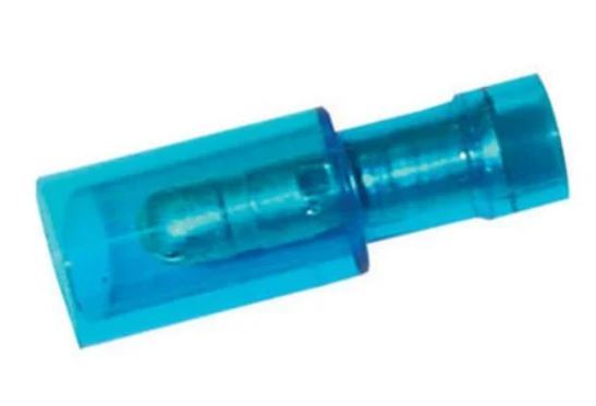 4.0MM MALE BULLET TERMINAL BLUE (100) - 56149